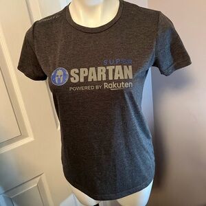Like new a Spartan Rakutan gray super‎ soft Super race tshirt
